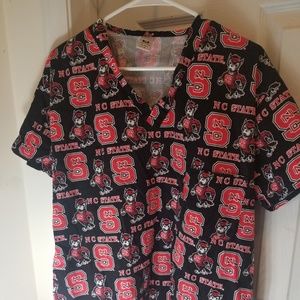 NC State WolfPack Scrub Top